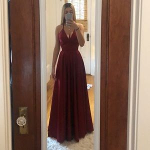 red prom dress size 0